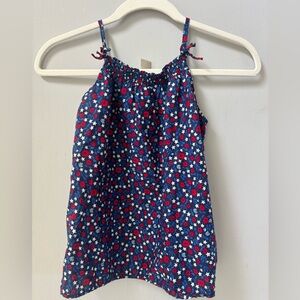 Oshkosh Floral Patriotic Top